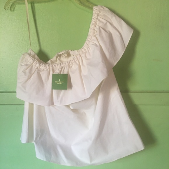 Kate Spade ♠️ Poplin Top - Picture 4 of 9